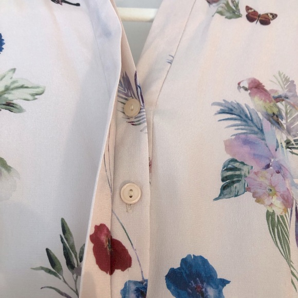 Like New floral pink cocktail dress, small - Picture 6 of 9